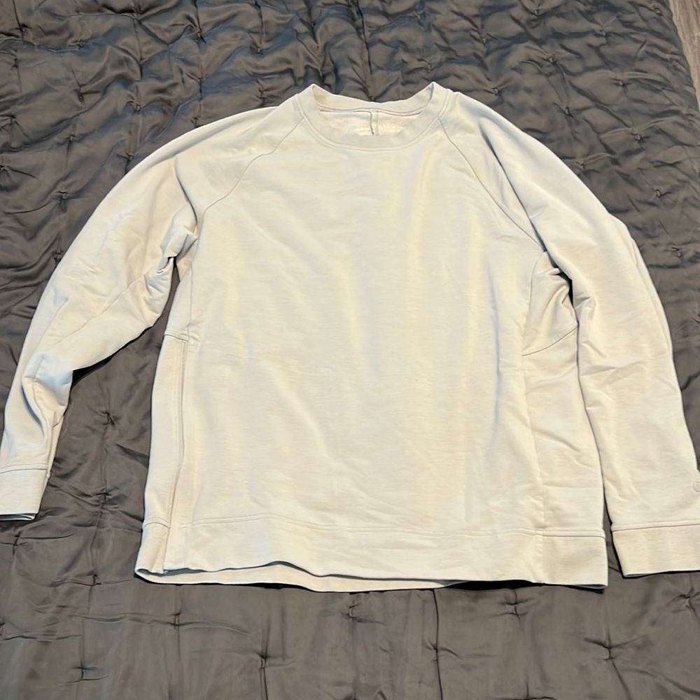 Lululemon Citysweat crew XL light grey